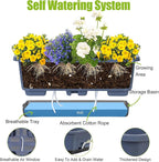 Window Box Planter 6 Pcs, 18 Inches Rectangle Flower Pots - Image 2