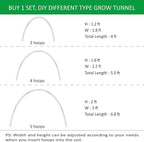 Gardzen Garden Hoops for Raised Beds Greenhouse Hoops, DIY Kit for Row Cover - Image 7