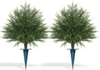 Artificial Cypress Topiary Bushes by FEELTHENEWWORLD
