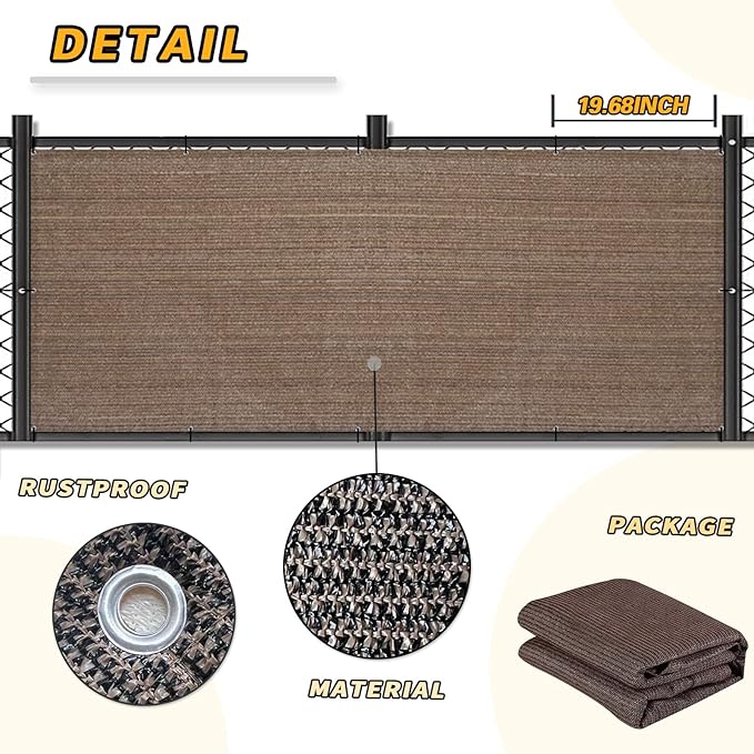 LOVE STORY Balcony Privacy Screen, UV Protection and Weather-Resistant - Image 6