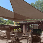 LOVE STORY Custom Size 10'x12'x15.6' Brown Sun Shade Sail Right Triangle by LOVESTORY