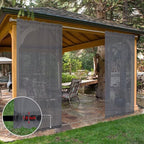 SpaceDresser Waterproof Outdoor Sheer Curtains - Image 8