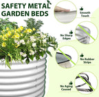 A ANLEOLIFE 6-Set 8X4X2 ft Galvanized Raised Garden Bed Kit, Oval Metal Deep - Image 6