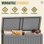 JUMMICO 250 Gallon Outdoor Resin Deck Box - Image 3