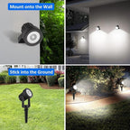 T-SUNUS Christmas Solar Garden Spotlight White Outdoor, 4-in-1 Spot Lights - Image 4