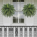 42" Artificial Boston Fern Large Bush Plants, 2 Bundles of Fake Ferns - Image 6