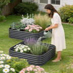 2-Pack 4x1.5ft Galvanized Raised Garden Bed, Outdoor Planter Bed, Metal Planter - Image 7