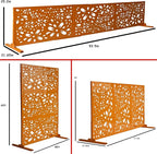 Oakland Living 6 ft. X 4 ft. Orange Freestanding Metal Privacy Screen Room - Image 2