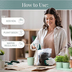 Barnyard Designs Indoor Herb Garden Planter Set - Image 8
