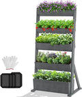 DoCred Vertical Wooden Raised Garden Bed, 5 Tier Garden Planters Freestanding by DoCred