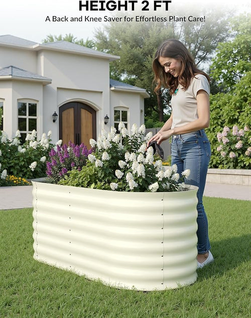2 Pcs Raised Garden Beds Outdoor 4x2x2 ft - Image 2