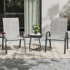 UDPATIO Patio Chairs Set of 2, Stackable Outdoor Dining Chairs - Image 2
