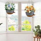 12 inch Hanging Planters for Indoor Plants, 2 Pack Self-Watering Hanging - Image 7