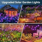 Solar Garden Lights Outdoor Waterproof, 4 Pack 32 LED Swaying Light Firefly - Image 5
