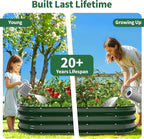 Kesfitt Raised Garden Bed, Oval Open-Bottom Design, 12-Inch Deep - Image 9