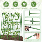 2 Packs Cucumber Trellis for Raised Beds, 31 X 47 Inch Adjustable Size A-Frame - Image 3