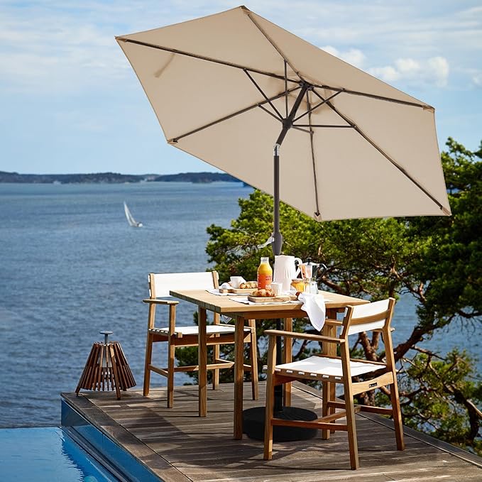 JEAREY 7.5FT Patio Umbrella Outdoor Market Umbrella - Image 4