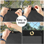 UPGRADE Privacy Screen 3' x 10' Fence Commercial Shade Cover - Image 4