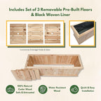Shine Company Premium Cedar Raised Garden Bed, Planter Box - Image 2