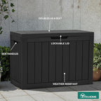 YITAHOME 45 Gallon Deck Box, Outdoor Storage Box - Image 5