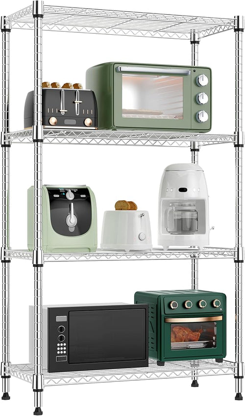 1000 lbs 4 Tier Shelf Metal Storage Shelves Wire Rack Closet Organizers by MEIGAOPLASTICANDMETALHKCOLIMITED