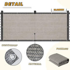 LOVE STORY Balcony Privacy Screen, 3.3'x19.7' Deck Shield Screen Fence Cover - Image 5