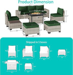 9-Piece Outdoor Patio Furniture Set - Image 2