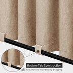Easy-Going Linen Look Outdoor Curtains Waterproof Windproof Porch Curtains - Image 4