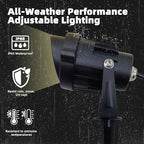 LED Outdoor Landscape Spotlight - 120V 12W Warm White Waterproof Spot Lights - Image 3
