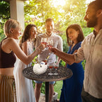 VINGLI 40" Outdoor Bar Table, High Top Table, Cast Aluminum Outdoor Pub Table - Image 6