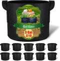 Gardzen 10-Pack 3 Gallons Grow Bags, Aeration Fabric Pots by Gardzen