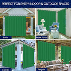 PureFit Outdoor Curtains for Patio Waterproof Weatherproof, UV Resistant - Image 5