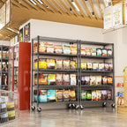 IZEUK Heavy Duty Garage Shelving, 5 Tier Wide Metal Storage Shelf Rack - Image 8