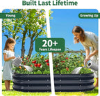 Kesfitt Raised Garden Bed, Oval Open-Bottom Design, 12-Inch Deep - Image 9
