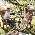 VINGLI Wooden Rocking Chair - Image 7