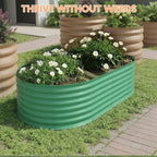 Garvee 4x2x2 ft Galvanized Raised Garden Bed Outdoor, 24 in Tall Metal Planter - Image 2