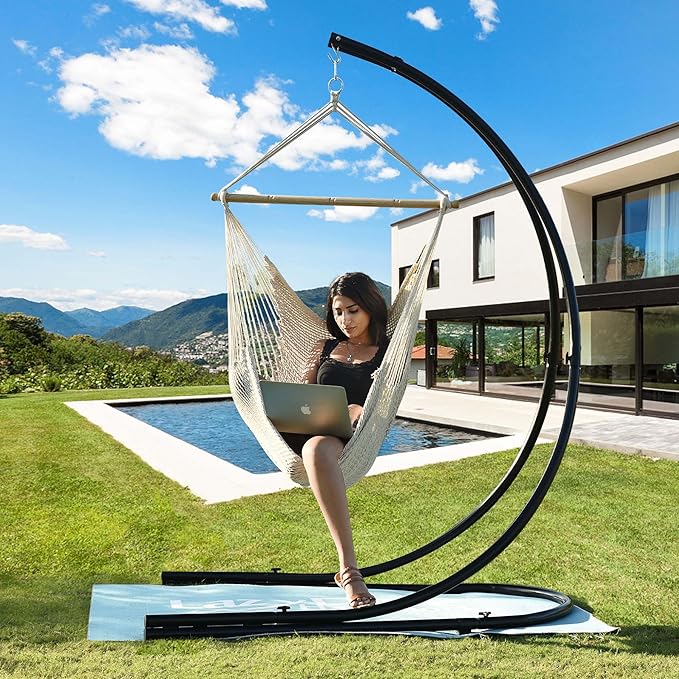 Lazy Daze Hammocks Chair Caribbean Hanging Rope Weaving Chair - Image 9