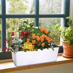 Fasmov 2 Pack Rectangle Self Watering Planter - Image 4