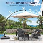 Aoxun Aluminum Patio Furniture Set - Image 2
