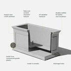 Veradek Brixton Series Large Plastic Planter - Image 3