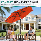 AreShark 7.5FT Patio Umbrella Table Market Umbrella - Image 4