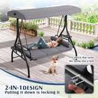 Grepatio Outdoor Porch Swing - Image 3