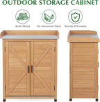 Outdoor Storage Cabinet & Potting Bench Table - Image 4