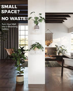 Bamworld White Plant Stand Indoor, Plant Hanger Wall Planters - Image 5