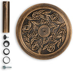 Backyard Expressions 20 lb Patio Umbrella Base Stand, Decorative Rose Medallion - Image 5