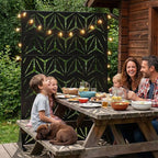 VINGLI Privacy Fence Panels, 72H’’ x 47W’’ Metal Privacy Screen Freestanding - Image 2