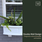 Mayne Nantucket 3-Foot Window Box – Self-Watering, Weather-Resistant Planter - Image 5