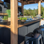 Backyard Discovery Palisade 9' x 6' Cedar Wood Outdoor Bar Set - Image 6