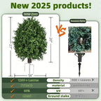 QIANYUN Boxwood Topiary Bush – Artificial Shrubs - Image 3