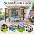 AECOJOY Pergola 9' x 12' Outdoor Pergolas, Pergolas and Gazebo Clearance - Image 6